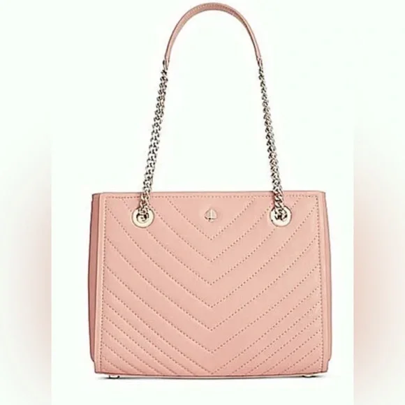 KATE SPADE Handbag Amelia Blush Pink Leather Tote AUTHENTIC NWT Minor Damage